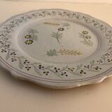 Set de 3 assiettes anciennes en céramique