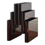 Vintage magazine rack Giotto Stoppino for Kartell, model 4675, black b