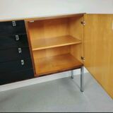 Vintage rosewood sideboard, chrome 1960