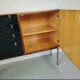 Vintage rosewood sideboard, chrome 1960