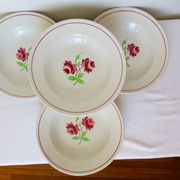 4 assiettes creuses K&G Luneville modèle Rose-Mai 2106209