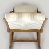 Fauteuil à bascule en contreplaqué restauré du milieu du siècle par L. Volak pour Drevopodnik Holesov, années 1960