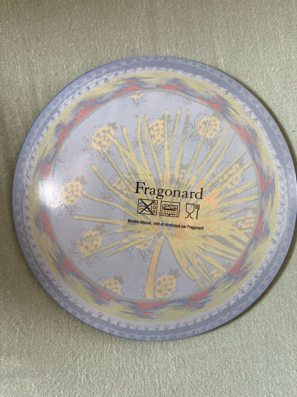 Glass soap holder fragonard