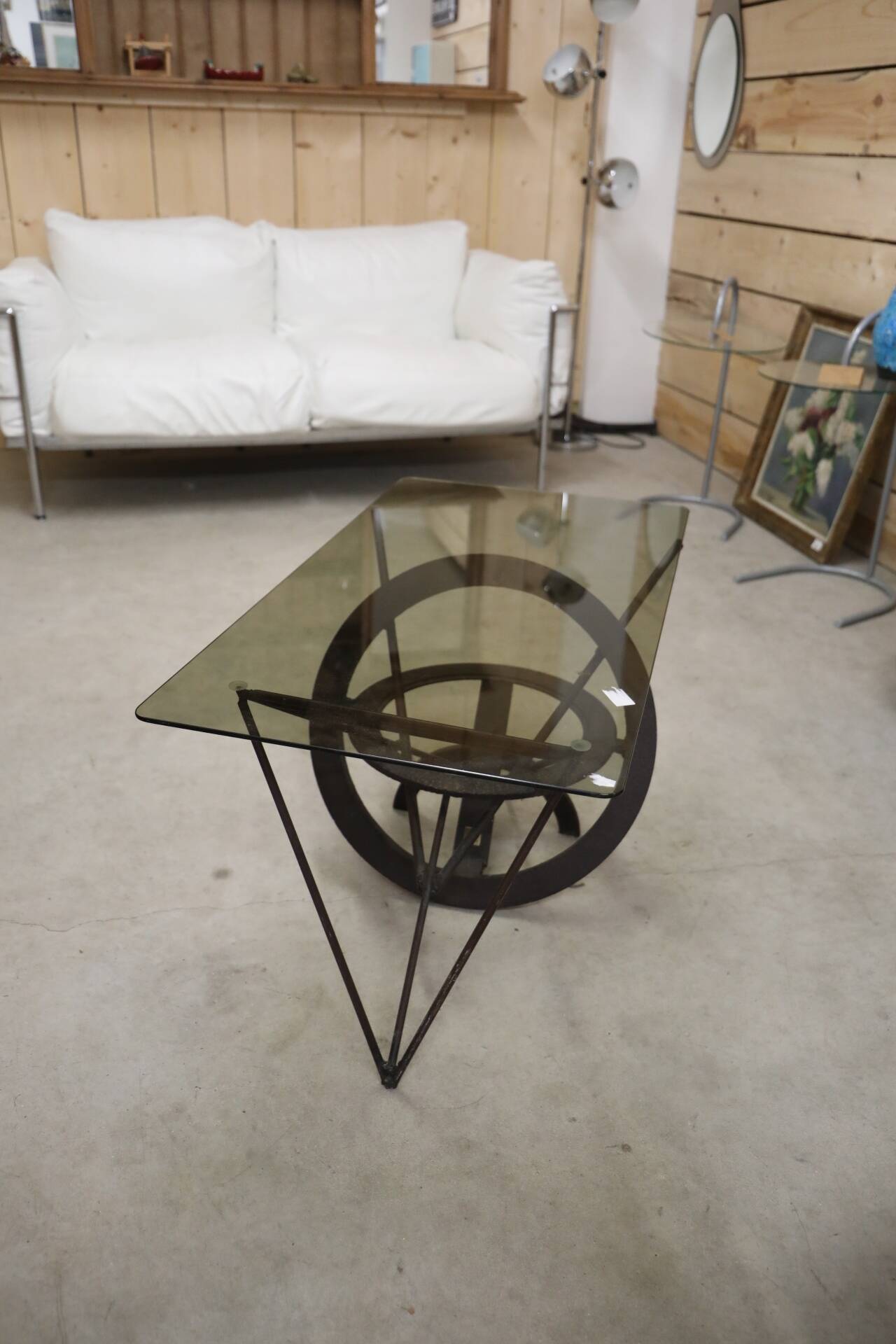 Industrial design coffee table