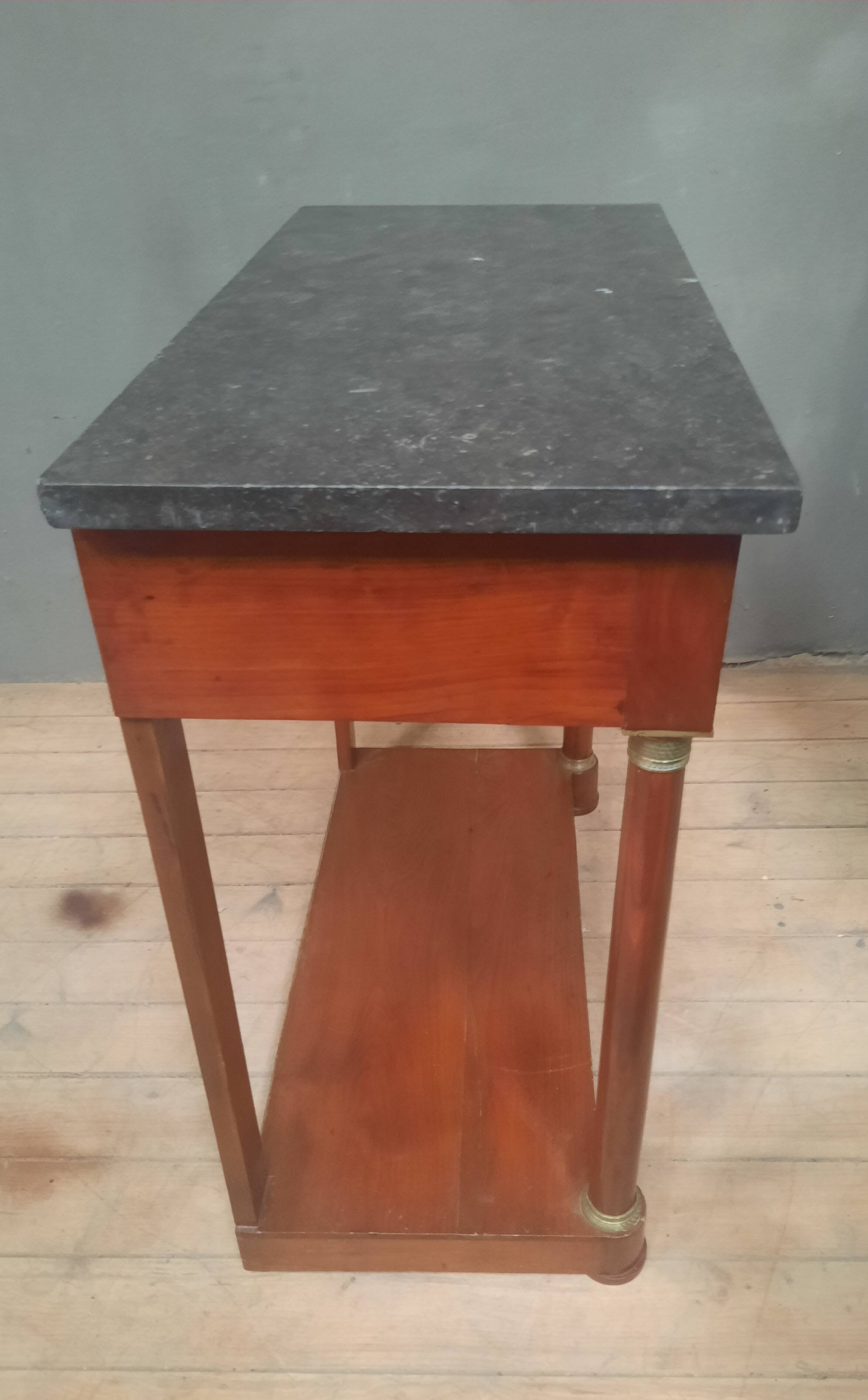 Empire period marble top console table