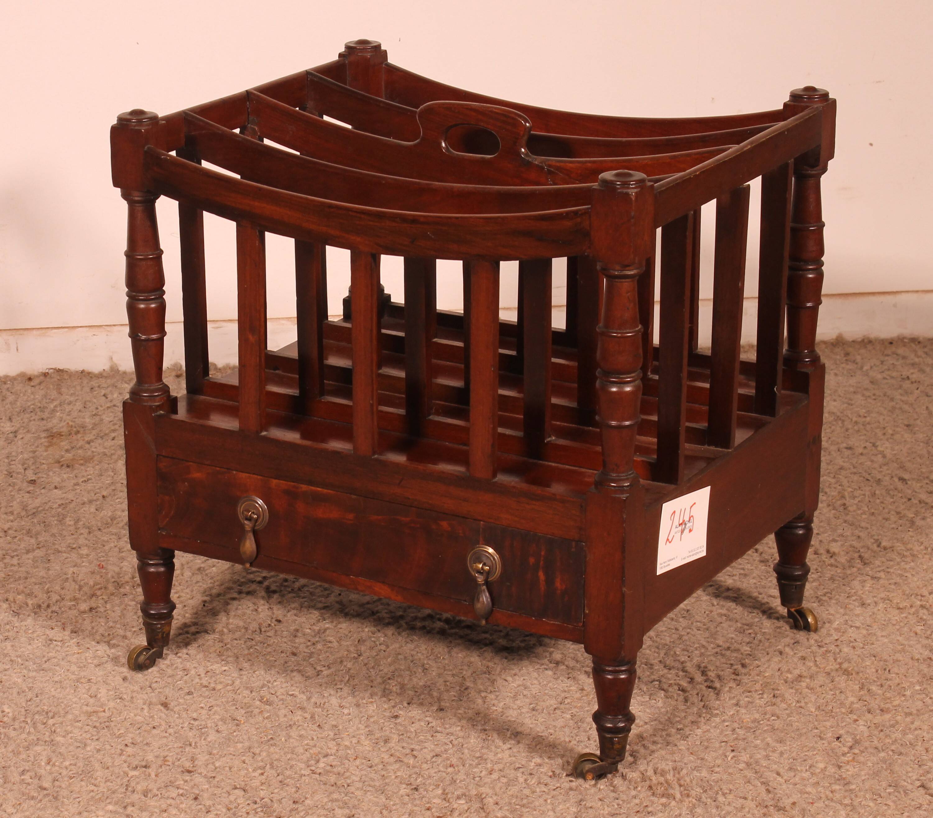 Canterbury in Mahogany from the Early 19th Century Regency Period