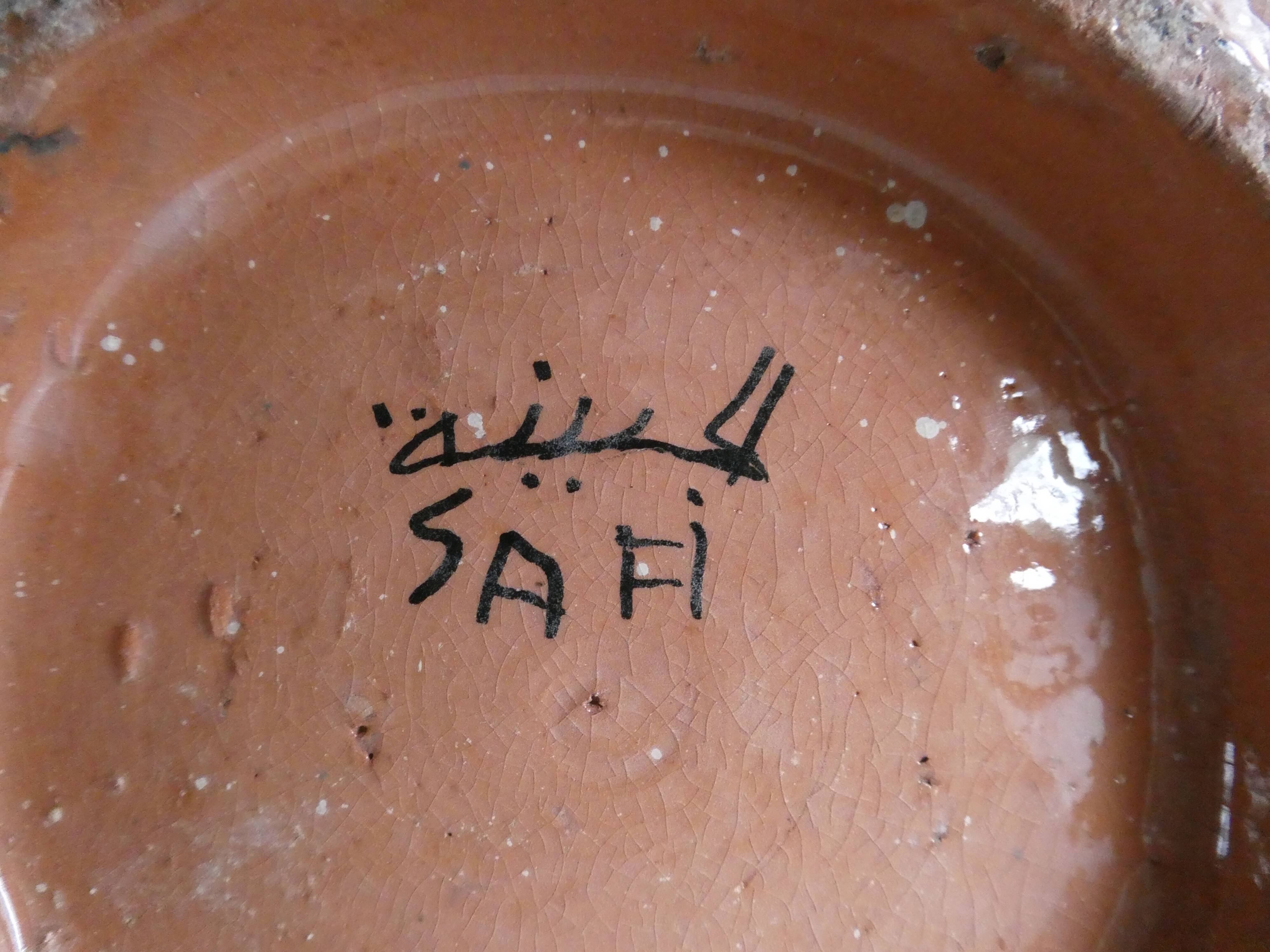 Safi Morocco pottery dish