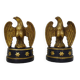 Pair of Hollywood Regency golden eagle bookends by Borghese. 60s