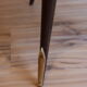 Table d’appoint 1950 en acajou et laiton