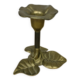 Bougeoir fleur laiton vintage