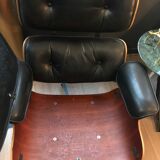 Lounge chair and ottoman by Charles & Ray Eames US edition Herman Miller 1980