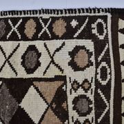 Tapis de couloir neutre en laine turque nouée à la main, référence 2064