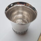 Cup in solid silver "medieval" 1950s