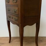 Louis XV style bedside in walnut