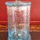 Sweet jar for deserving children made of bubble glass from Biot, with a lid.