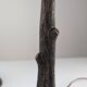 Hammered Copper Sculptural Lamp in the Shape of a Tree, Mid-Century Modern