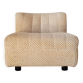Vintage wool armchair, International Furniture Paris - 70s