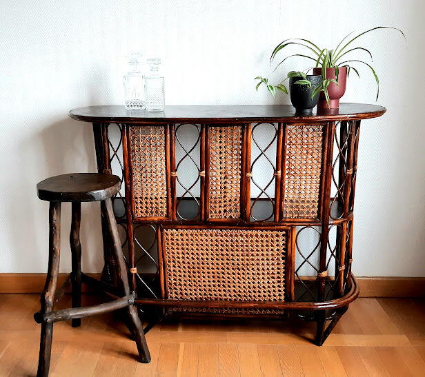 Rattan bar and canning 1960