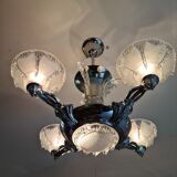 Ezan art deco chandelier with 4 arms of light