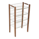 Scandinavian beech and metal magazine rack, Sweden, 1960