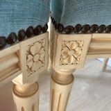Suite of 4 velvet chairs