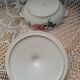 12 antique flat plates + HBCM soup tureen