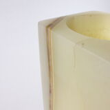 Quadrangular vase in the 1970s Onyx