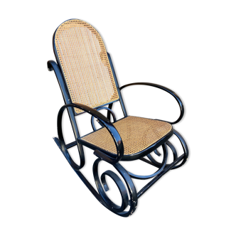 Rocking chair bois courbé vintage
