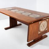 Gangsø Møbler extendable dining table in rosewood and ceramic version