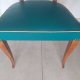 pair of green bridge armchairs