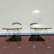 70s plexiglass chairs