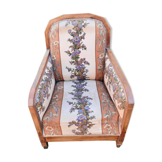 Paire de fauteuils style art déco à restaurer