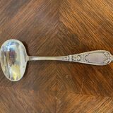 Porridge spoon silver plated goldwork felix freres floral decoration