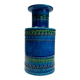 Rimini Blue Terracotta Ceramic Vase attributed to Aldo Londi for Bitossi, Italy, 1960s