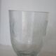 Art deco engraved glass vase