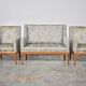 Vintage ash sofa & chairs set, 1930