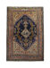 Antique Handmade Persian Hamadan Wool Area Rug 108x138cm