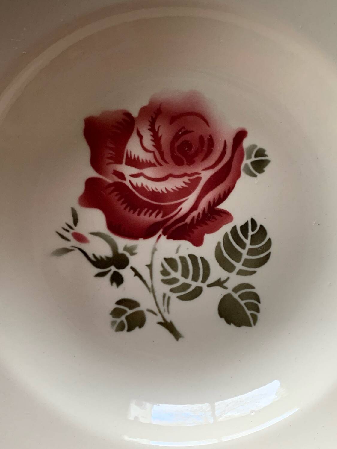 Badonviller vintage soup plates