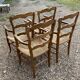 Series of 4 "good woman" mulched chairs