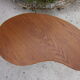 Table basse vintage forme haricot