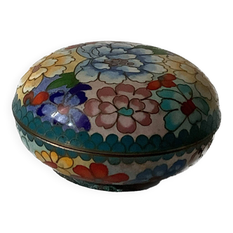 Small cloisonné enamel box