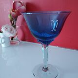 Glasses with blue foot
