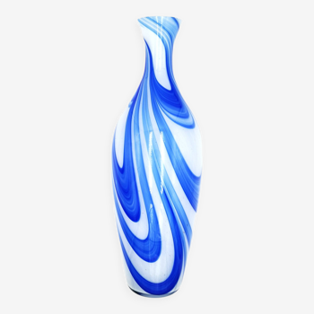 Vase Murano marbling bleu
