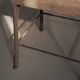 Paire de chaises en acier et tôle rivetée, vers 1920