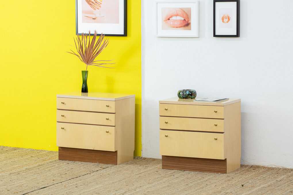 Paire de commodes scandinave vintage – 60 cm