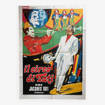 Original cinema poster "Parade" Jacques Tati, Circus 100x140cm 1974