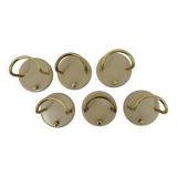 Set of 6 wall coat hooks by Schönbuch , 1970s Germany