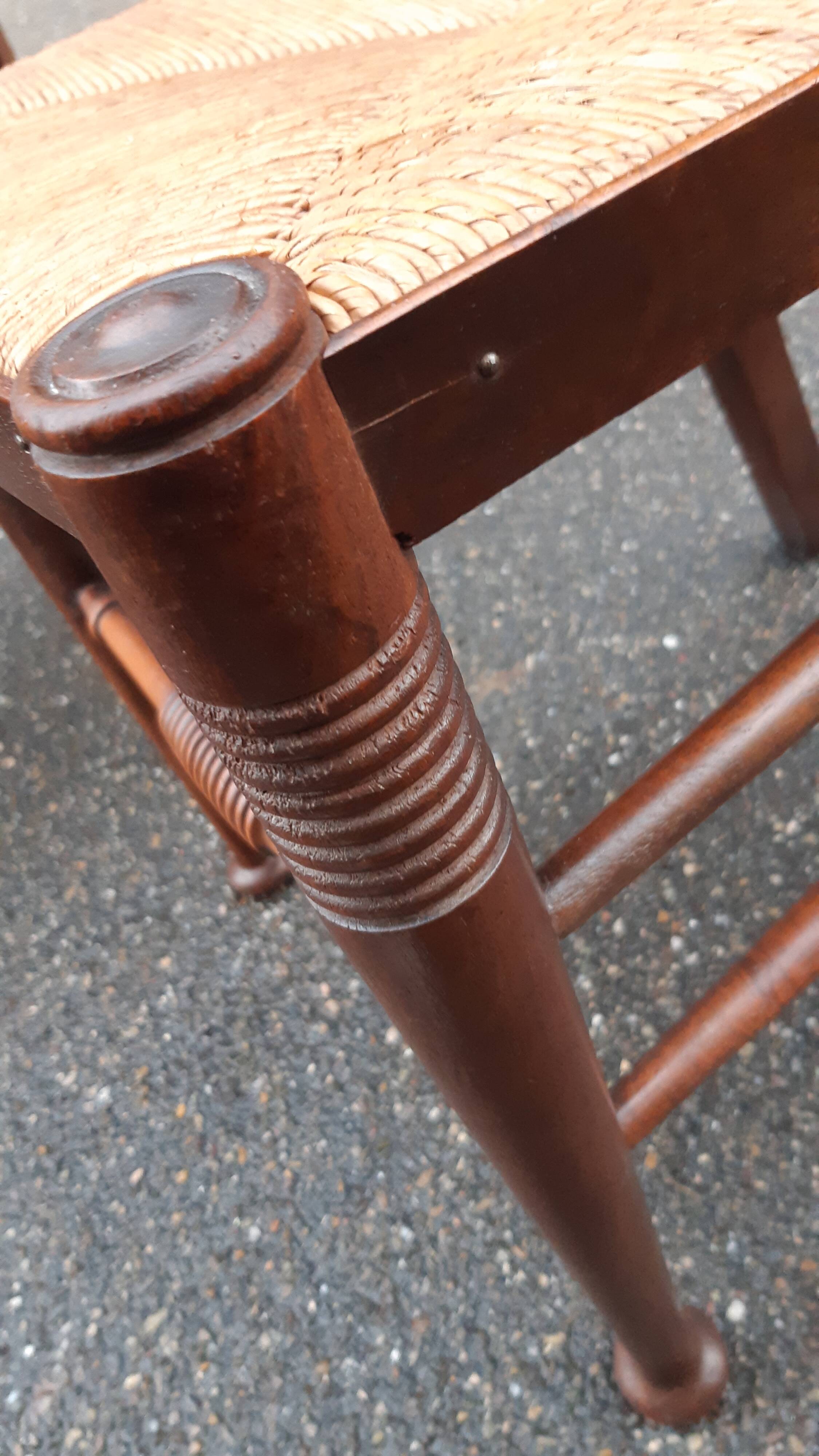 6 chaises Arts & Crafts par William Birch & E.G. Punnett