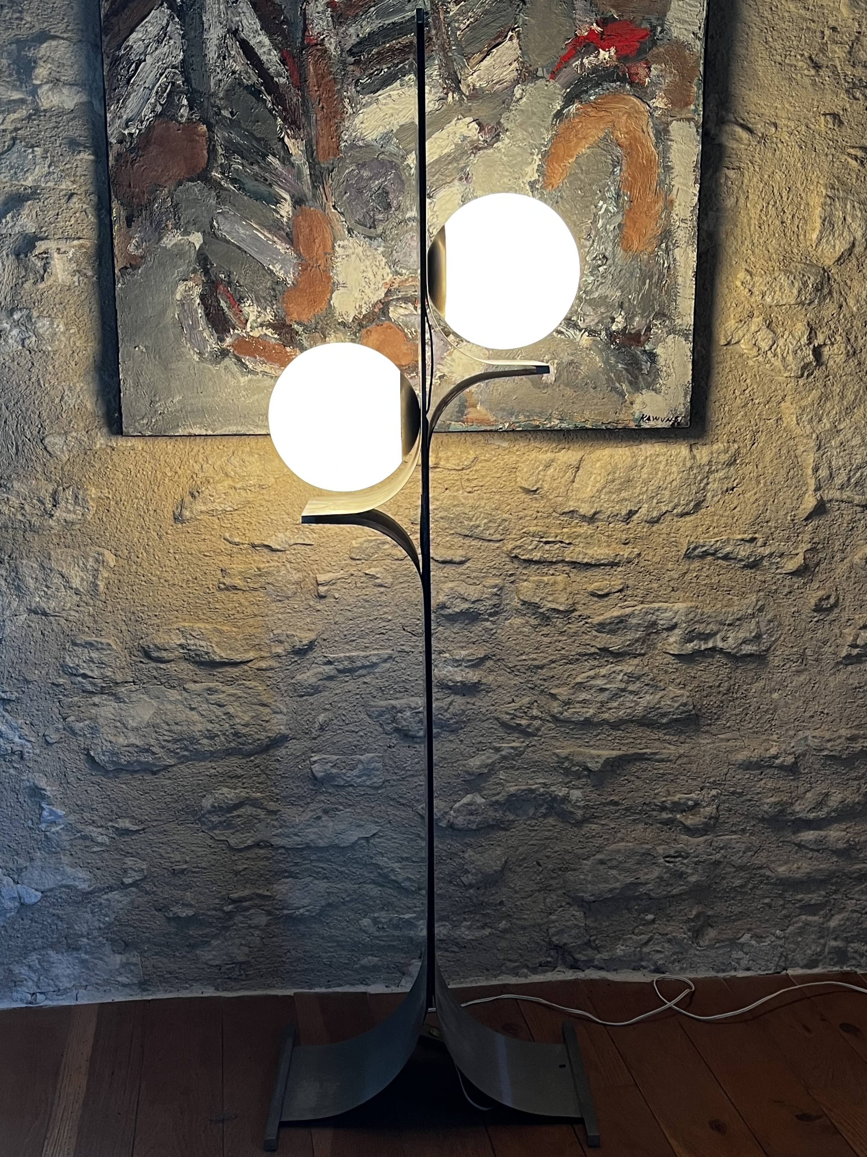 Brutalist floor lamp