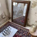 1900 wooden mirror with nails